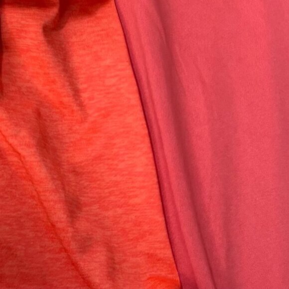 Set Of 2 Womens Activewear Racerback Tank Tops Large Coral & Bright Orange Light - Picture 7 of 7